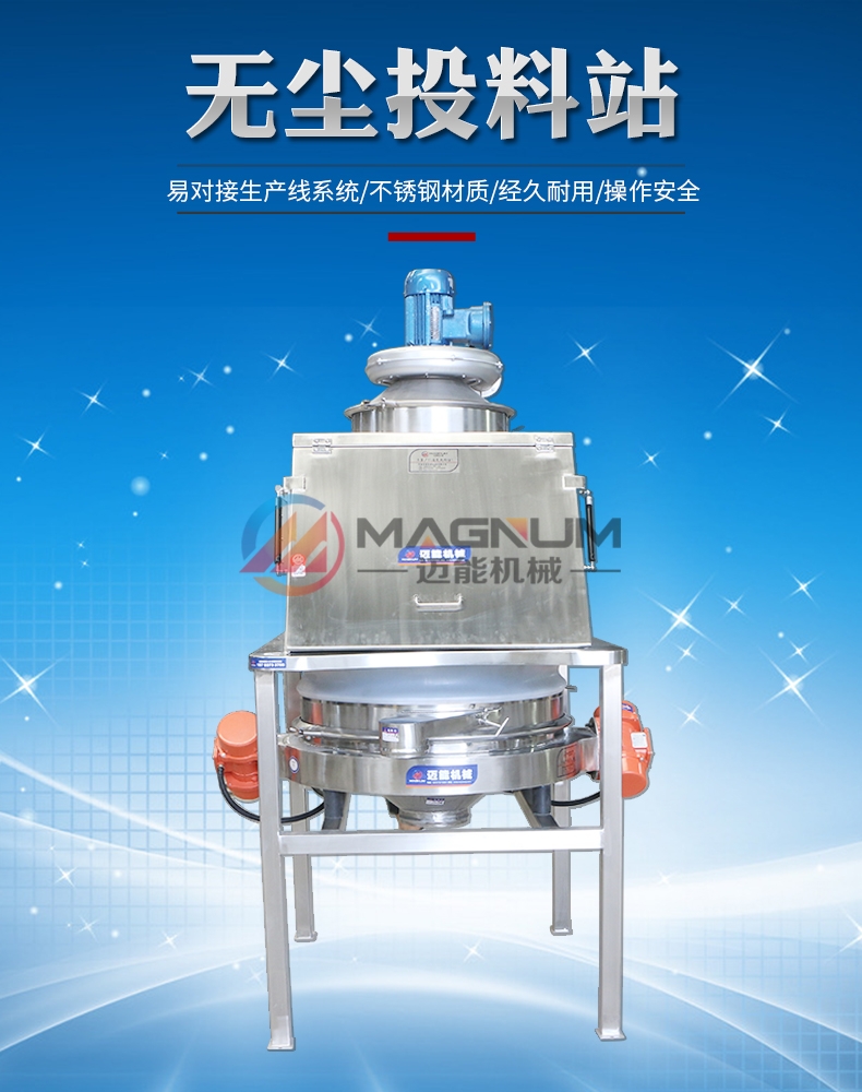 電熔鎂砂無塵投料站頭圖