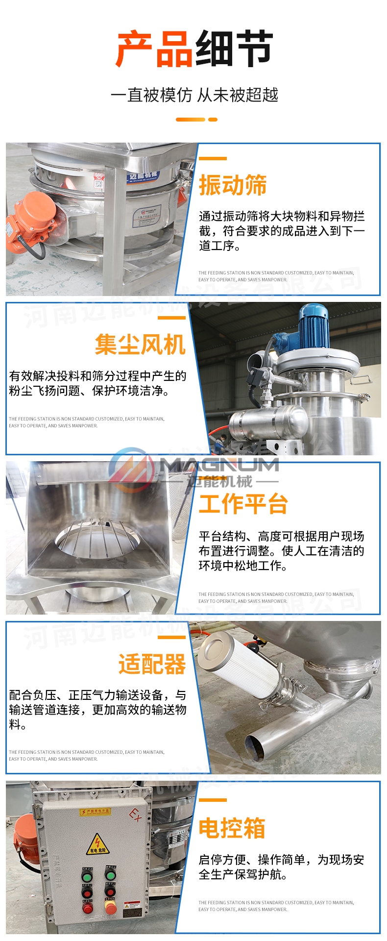 電熔鎂砂無塵投料站產(chǎn)品細(xì)節(jié)